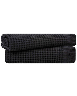 Micro Waffle Hand Bath Bundle - 2 Pack - Black