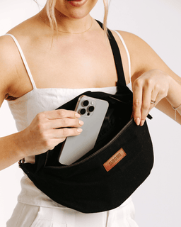 Solid Bum Bag - Black