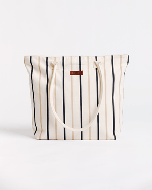 Vert Stripe Beach Tote