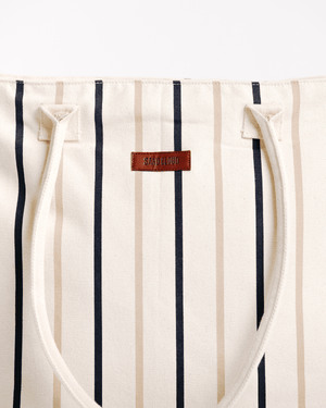 Vert Stripe Beach Tote