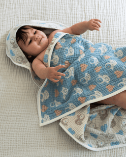 Ducky Gauze Hooded Blanket Single