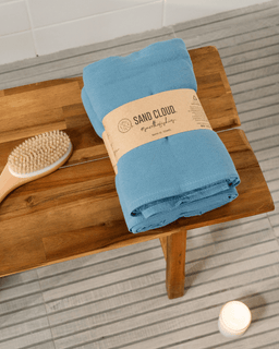 Terra Fringeless XL Bath Bundle - Slate Blue - 2 Pack