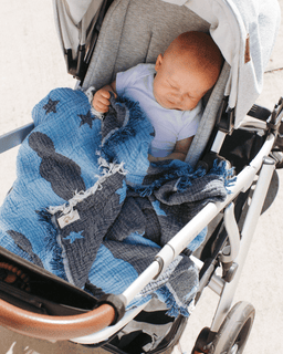 Twinkle Gauze Receiving Blanket with Pouch