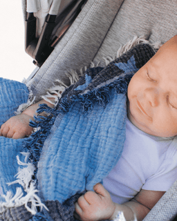 Twinkle Gauze Receiving Blanket with Pouch