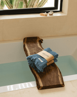 Micro Waffle Hand Bath Bundle - 2 Pack - Slate Blue