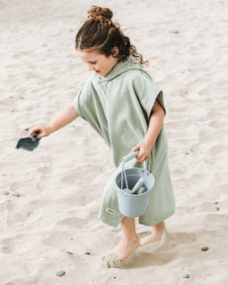 Terra Hooded Poncho Youth  - Sage