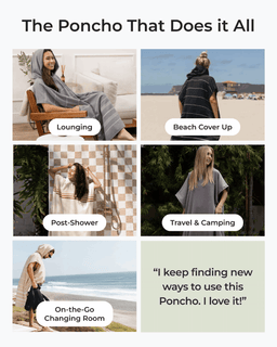 Terra Hooded Poncho- Green