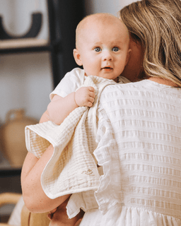 Little Fishies Gauze Burping Cloth Bundle - 3 Pack - Natural / Beige / Warm Taupe