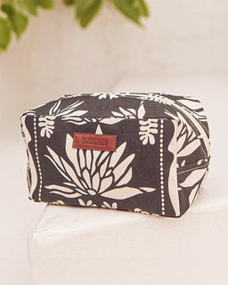 Lotus Toiletry Pouch (With Zipper Closure)