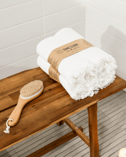 Micro Waffle XL Bath Bundle - 2 Pack -White