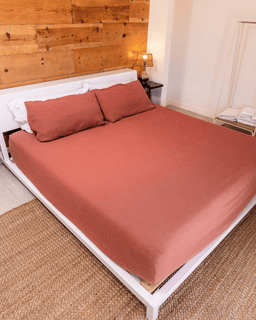 Sonoran Fitted Sheet - Terracotta