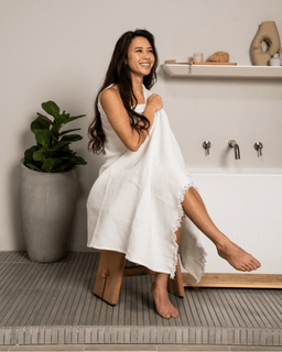 Micro Waffle XL Bath Bundle - 2 Pack -White