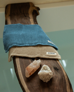 Micro Waffle Bath Washcloth Bundle - 6 Pack - Slate Blue