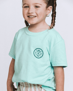 SC Whale Tail Kids Tee - Soft Mint