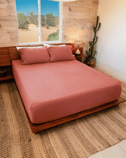 Sonoran Fitted Sheet - Terracotta