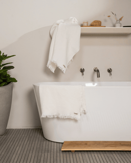 Micro Waffle XL Bath Bundle - 2 Pack -White