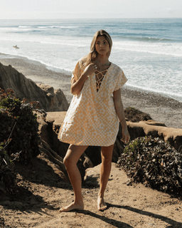 Floral Check Cover Up