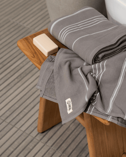 Classic Fringeless XL Bath Bundle - Grey