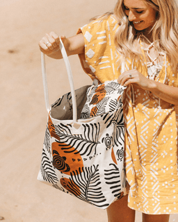 Retro Turtles Beach Tote