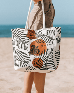 Retro Turtles Beach Tote