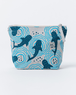 Shark Ripples Zipper Pouch