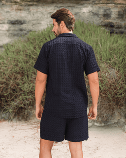 Orb Waffle Short - Black - Mens