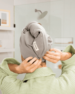 Terra Hair Towel - Grey