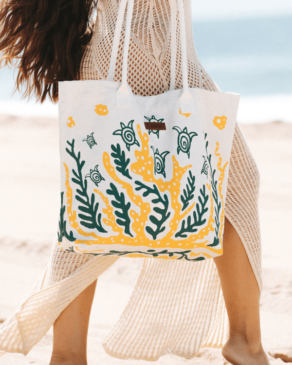 Swimming Turtles Beach Tote