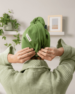 Terra Hair Towel - Green