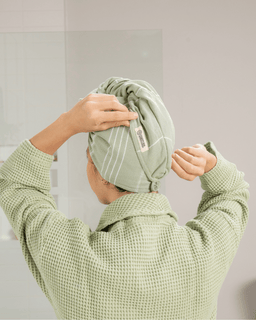Classic Hair Towel- Sage