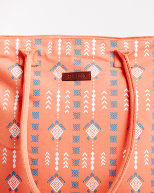 Diamond Mudcloth Beach Tote