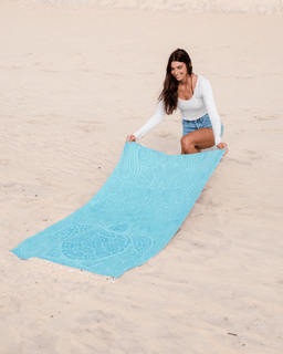 Swirl Turtle Towel Bag