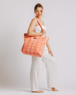 Diamond Mudcloth Beach Tote