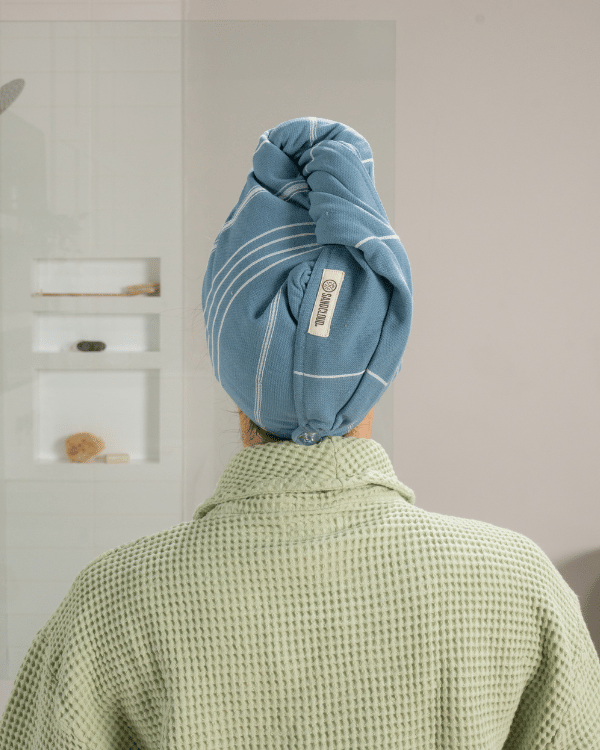 Classic Hair Towel - Slate Blue