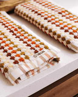 Stripe Polka Dot Hand Bath Bundle - 2 Pack - Taupe