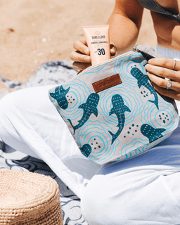 Shark Ripples Zipper Pouch