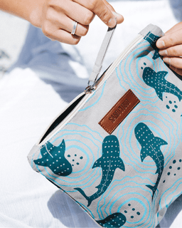 Shark Ripples Zipper Pouch