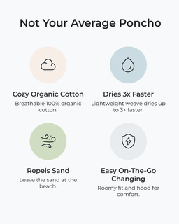 Classic Stripe Hooded Poncho Dusty Pink