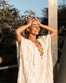 Daisy Stripe Cover Up