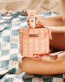 Diamond Mudcloth Zipper Pouch