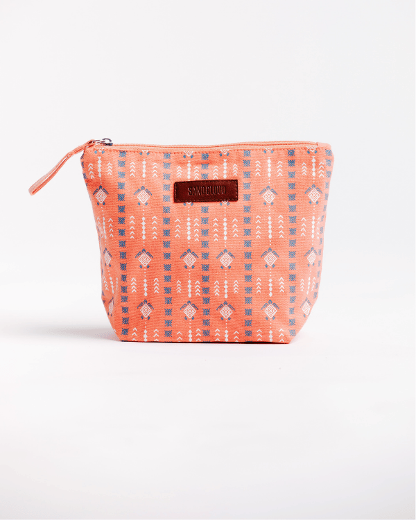 Diamond Mudcloth Zipper Pouch