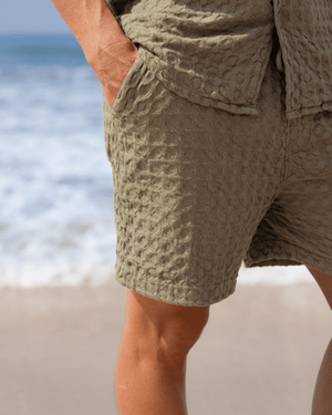 Orb Waffle Short - Olive - Mens
