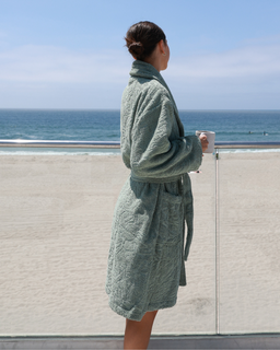 Aquatic Turtle Robe - Sage