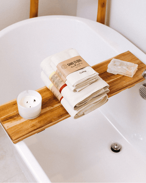 Border Classic XL Bath Bundle  4 Pack Mixed - Natural