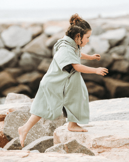 Terra Hooded Poncho Youth  - Sage