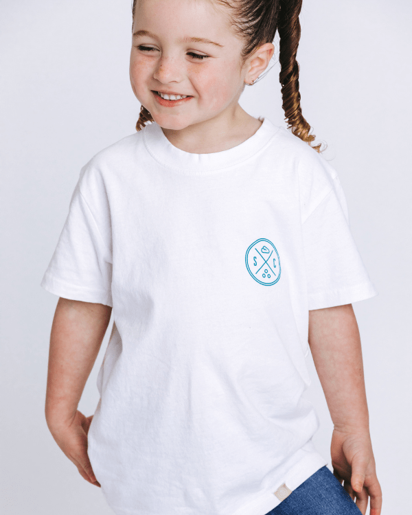 SC Whale Tail Kids Tee - White