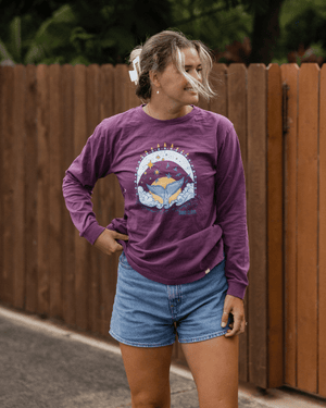 Fluke Whale LS Tee - Berry