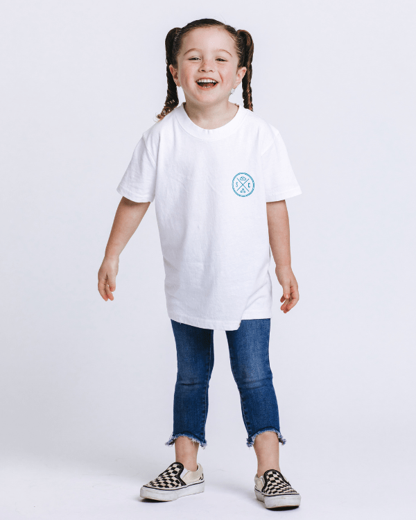 SC Whale Tail Kids Tee - White