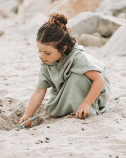 Terra Hooded Poncho Youth  - Sage