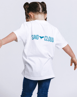 SC Whale Tail Kids Tee - White